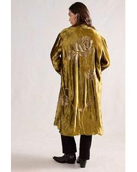 Denim and Bone - Velvet Duster Jacket - Lyst