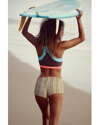 free-est - Dixie Printed Swim Shortie - Lyst