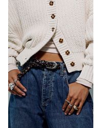 Free People - Sol Slim Stud Belt - Lyst