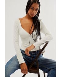 Free People - Duo Corset Long-sleeve Cami - Lyst