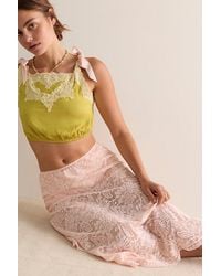 Intimately By Free People - Sheer Emotion Midi Slip Skirt By - Lyst