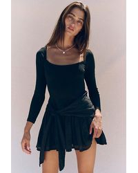 Free People - Lexi Drop-Waist Mini Dress - Lyst