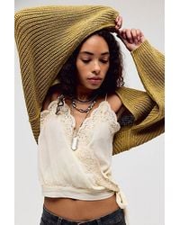 Free People - Easy Knit Cotton Shrug - Lyst