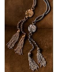 Free People - Saskia Tassel Pendant Necklace - Lyst