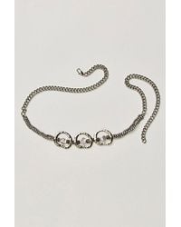 Free People - Imperfect Pearl Chain Belt - Lyst
