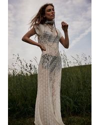 Free People - Cypress Lace Maxi At In Optic White, Size: Xs - Lyst