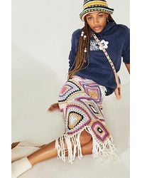 Flook Diamond Tassel Skirt - Multicolour