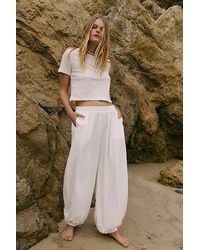 Free People - Stella Cotton-Jersey Pant Set By - Lyst