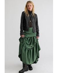 Free People - Juliette Satin Maxi Skirt - Lyst