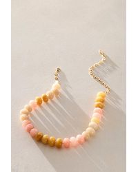 Free People - Sabina Semiprecious Beaded Stone Choker Necklace - Lyst