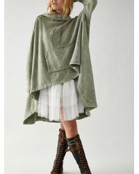 Free People Extreme Washed Hoodie - Green
