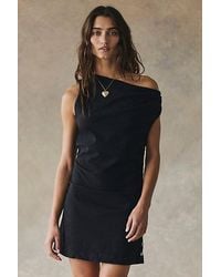 free-est - So Far Summer Stretch Linen Mini Dress By - Lyst