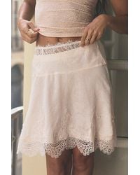 Intimately By Free People - Something Satin Mini Slip Skirt - Lyst