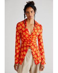Free People - Lucky Shirtee At In Poppy Combo, Size: Xs - Lyst