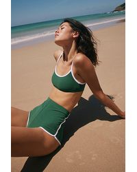 GNASH swim - Gnash Towelling Crop Bikini Top - Lyst