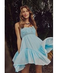free-est - Sandoll Cotton Mini Dress By - Lyst