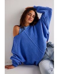 Free People - Drifting Pullover At Free People In Blue Iris, Size: Xs - Lyst