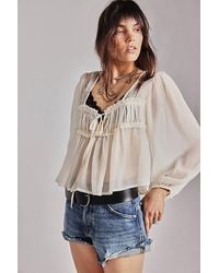 Free People - Layered Mixed Metal Charm Necklace - Lyst