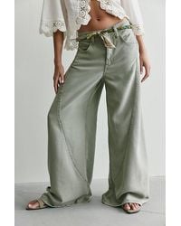 Free People - Haven Twisted Wide-Leg Jeans - Lyst