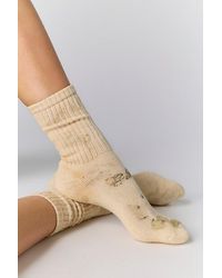 American Trench - Natural Floral Dyed Socks By - Lyst