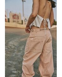 Free People - Moxie Pull-On Barrel Jeans - Lyst