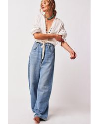 Citizens of Humanity - Brynn Drawstring Trousers At Free People In Blue Lace, Size: 27 - Lyst