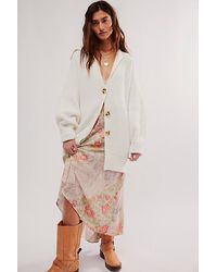 Free People - Swim Too Deep Cardi At In Optic White, Size: Xs - Lyst