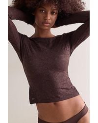 Intimately By Free People - Smooth Talking Lace Long Sleeve Top By - Lyst