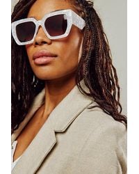 Free People - Bel Air Square Sunglasses At In Mother Of Pearl - Lyst