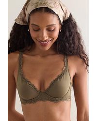 Intimately By Free People - Charlie Lace Microfiber Plunge Underwire Bra By - Lyst