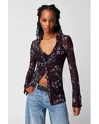 Free People - Lucky Shirtee At In Mulberry Combo, Size: Xs - Lyst