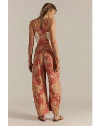 Free People Drifter Patched Overalls in Blue | Lyst