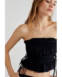 Free People - Gabby Tube Top At In Black, Size: Xs - Lyst