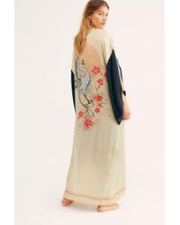Free People Rising Sun Maxi Kimono - Multicolour