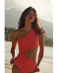 Beach Riot - Celine Ribbed One-Piece Swimsuit - Lyst