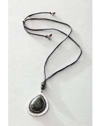 Free People - Freefall Pendant Necklace At In Labrodite - Lyst