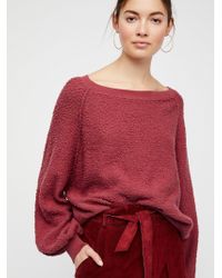 Free People Found My Friend Sweatshirt - Red