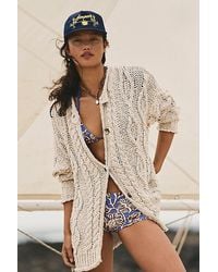 Free People - Opal Knit Cardi - Lyst