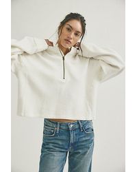 Free People - Celeste Quarter Zip Top - Lyst