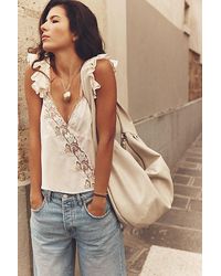Free People - Harmony Lace Tank - Lyst