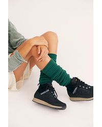 Free People - Bulky Knit Over-the-knee Socks At In Spruce - Lyst