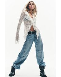Free People - Fable Low-Rise Twisted Bowed Jeans - Lyst