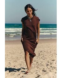 Free People - All Day Long Midi T-Shirt Dress - Lyst