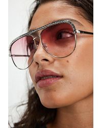 Free People - Eclipse Metal Aviator Sunglasses - Lyst