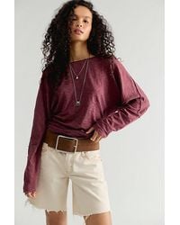 Free People - Europa Off-The-Shoulder Long Sleeve Top - Lyst
