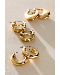 Free People - Everyday Hoops, Set Of 3 - Lyst