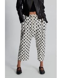 Free People - Need You Now Printed Cotton-Poplin Harem Pants - Lyst