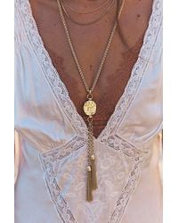 Free People - Saskia Tassel Pendant Necklace - Lyst