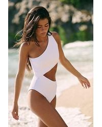 Beach Riot - Celine Ribbed One-Piece Swimsuit - Lyst