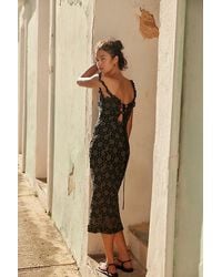 Free People - Lucinda Lace Midi Dress - Lyst